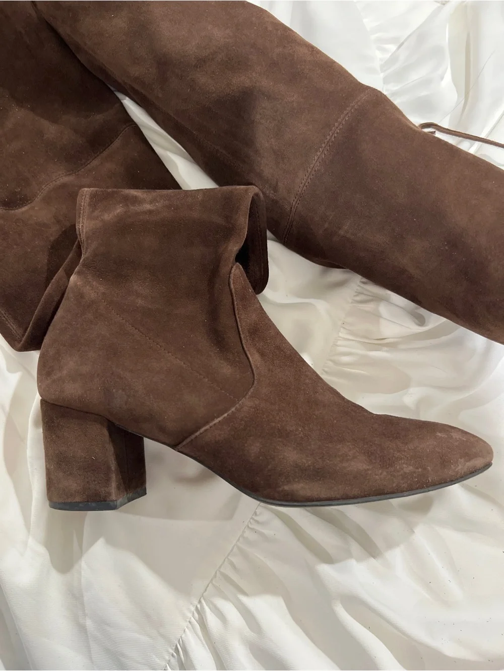 Stuart Weitzman Tieland Suede Over The Knee Boots